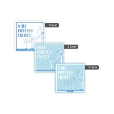 2" x 2" Square 1, 2, or 3 Color (250/PK)