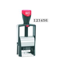 2000 Plus 2006 Self-Inking Heavy Duty Black Ink 6-Band Numbering Stamp, 1/4" x 1" Impression