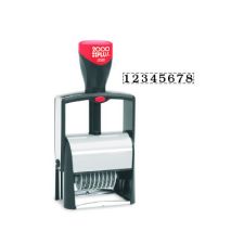 2000 Plus 2008 Self-Inking Heavy Duty Black Ink 8-Band Numbering Stamp, 1/4" x 1-5/16" Impression