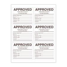 3 1/4" x 4" Rectangle 1 Color (100/PK)