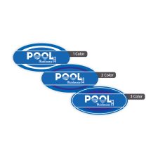 3/4" x 1 1/2" Oval 1, 2, or 3 Color (250/PK)