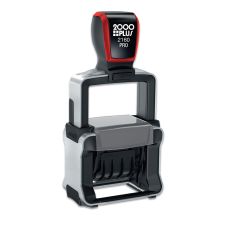Custom 2000 Plus PrintPro 2160D Heavy Duty 1 Or 2-Color Self-Inking Date Stamp, 15/16" x 1-9/16" Rectangle Impression