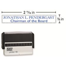 Custom 2000Plus PrintPro 15P Self-Inking Rectangle Stamp, 5/16" X 2-11/16" Impression