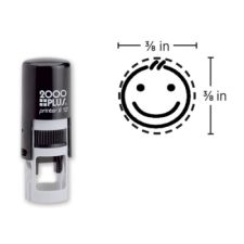 Custom 2000Plus PrintPro R12 Self-Inking Round/Circle Stamp, 3/8" Diameter Impression
