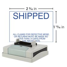 Custom ECO-GREEN Xstamper Pre-Inked VersaDater  1-Color Impression Frame Only, N81, 68% Recycled Plastic, 1-3/4" x 2-1/2" Impression