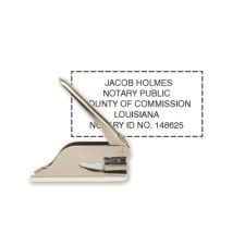 Custom Official K Pocket Notary Seal 1" x 2" (1/PK)