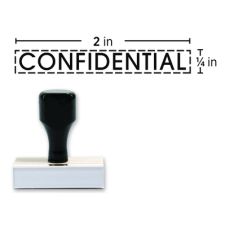 Custom Traditional Rubber Stamp RF04, 1/4" x 2" Impression