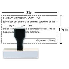 Custom Traditional Rubber Stamp RF91, 1-1/2" x 3" Impression