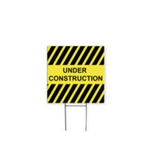 Full Color Corrugated Plastic Yard Sign with H-Stake, Two Sided, 24 x 24 (1/PK)