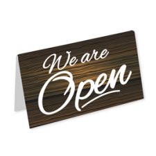 Full Color Table Tent Sign, 1 1/2" x 3" (1/PK)