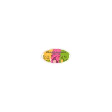 1 1/4" x 2 1/2" Oval Most Popular 4 Color Process (100/PK)
