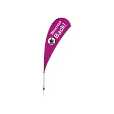 13' Teardrop Sail Sign Kit - 2 Sided with Ground Spike (1/PK)