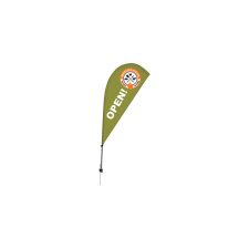 6.5' Teardrop Sail Sign Kit - 2 Sided with Ground Spike (1/PK)