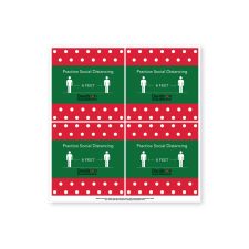 Custom Floor Decal, Square, Set of 4 (1/PK)