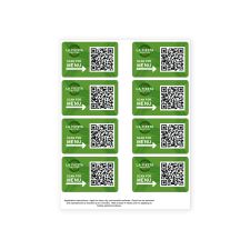 Custom Wall & Counter Gloss Decals, Rectangle, 8 Pieces (1/PK)