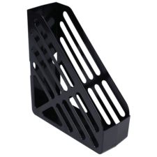 Deflecto Antimicrobial Jumbo Magazine File, 12-1/16H x 4W x 10-7/16D, Black