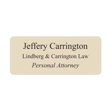 Engraved Plastic Name Badge, 1 1/4" x 3" (1/PK)