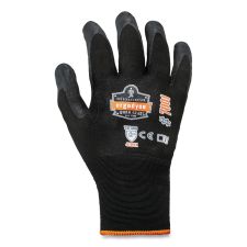 ergodyne ProFlex 7001 Nitrile-Coated Gloves, EN388: 4121X, 9.25" Long, XX-Large, Black, Pair
