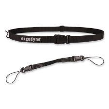 ergodyne Squids 3135 Barcode Scanner Belt with Hook   Adaptor Strap, Small: 29" to 53" Long, Black