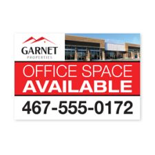 Full Color Expanded PVC Sign, 18" x 24", 1/8" thick white Expanded PVC (1/PK)