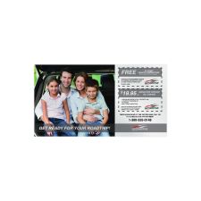 Postcards 6-1/2 x 12, 4/0 White 14 pt. C2S, UV Gloss Coated Front Side (25/PK)
