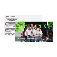 Postcards 6-1/2 x 12, 4/4 White 14 pt. C2S, UV Gloss Coated FrontSide (25/PK)