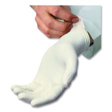 AMBITEX L5101 Series Lightly Powdered Latex Gloves, Medium, 4 mil Thick, 9" Long, Cream, 100/Box