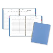 AT-A-GLANCE Harmony Weekly/Monthly Poly Planner, 11 x 9.38, Blue Cover, 13-Month (Jan to Jan): 2024 to 2025