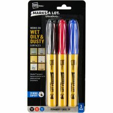 Avery Marks A Lot UltraDuty Markers, Chisel Tip, 3 Assorted Markers (29864)