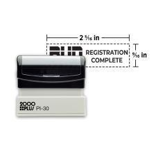 Custom 2000 Plus PI 30 Pre-inked Rectangle Stamp, 9/16" x 2-5/16 Impression