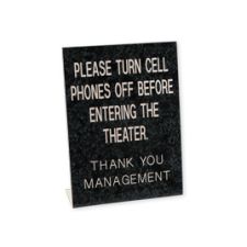 Engraved Pedestal Sign, 8" x 6" (1/PK)