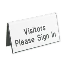 Engraved Table Tent Sign, 1 1/2" x 3" (1/PK)
