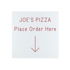 Engraved Wall Sign, 12" x 12" (1/PK)