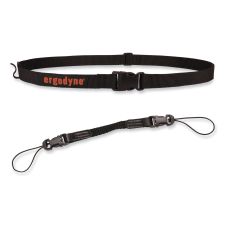 ergodyne Squids 3135 Barcode Scanner Belt with Hook   Adaptor Strap, Large: 48" to 80" Long, Black
