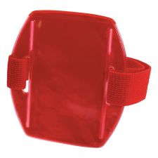 ergodyne Squids 3386 Arm Band ID/Badge Holder, Vertical, Hi-Vis Orange, 3.75 x 4.25 Holder, 2.5 x 4 Insert, 10/Pack