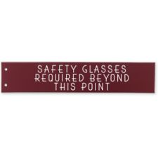 Extended Engraved Wall Sign Only, 2" x 10" (1/PK)