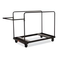 NPS Folding Table Dolly for Round Tables, 660 lb Capacity, 40.5 x 28 x 61.5, Brown