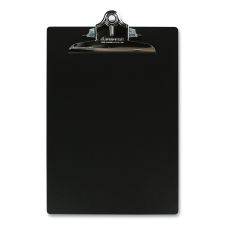 Saunders Aluminum Clipboard, 1" Clip Capacity, Holds 8.5 x 11 Sheets, Black