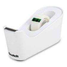Scotch C18 Desktop Dispenser, 1" Core, White