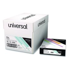 Universal Deluxe Colored Paper, 20 lb Bond Weight, 8.5 x 11, Blue, 500 Sheets/Ream, 10 Reams/Carton