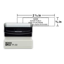 2000 Plus PI 30 Pre-inked Notary Stamp (1/PK)