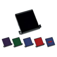 2000 Plus PrintPro 1 And 2-Color Square Replacement Ink Pad Q43 & Q43D, 1-9/16" x 1-9/16"