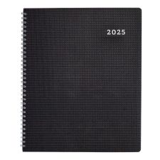 2024-2026 Brownline 14-Month DuraFlex Monthly Planner, 11" x 8-1/2", 50% Recycled, Black, December To January, CB1262V.BLK