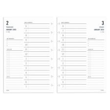 2025 TUL Discbound Daily Planner Refill Pages, Junior Size, January To December