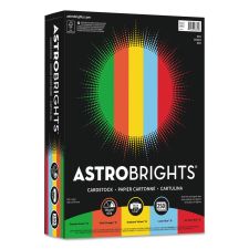 Astrobrights Color Cardstock -"Eco" Assortment, 65 lb Cover Weight, 8.5 x 11, Assorted, 250/Pack