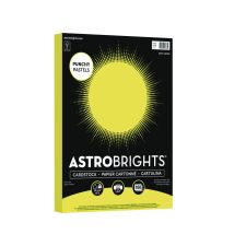 Astrobrights Color Cardstock -"Punchy Pastels" Assortment, 65 lb Cover Weight, 8.5 x 11, Lively Lemon, 100/Pack