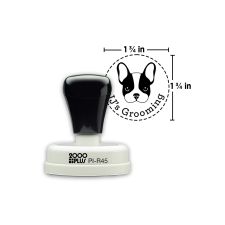 Custom 2000 Plus PI R45 Pre-inked Round Stamp, 1-3/4" Diameter Impression