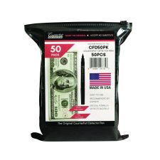 Dri-Mark Counterfeit Bill Detector Marker Pen for USD, Black, 50/Pack
