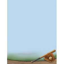 Great Papers! Stationery Letterhead, Baseball, 8.5" x 11", Printer Compatible, 80 sheets