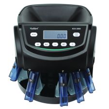 Kolibri KCS-2000 Coin Sorter, 300 coins/min, 10" x 11.6" x 13.6", Black
